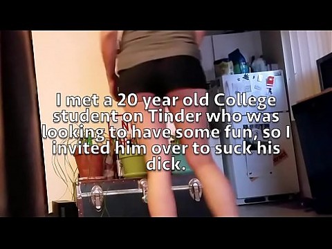 Slutwife blows 20 yr old college guy from Tinder and give hubby sloppy seconds